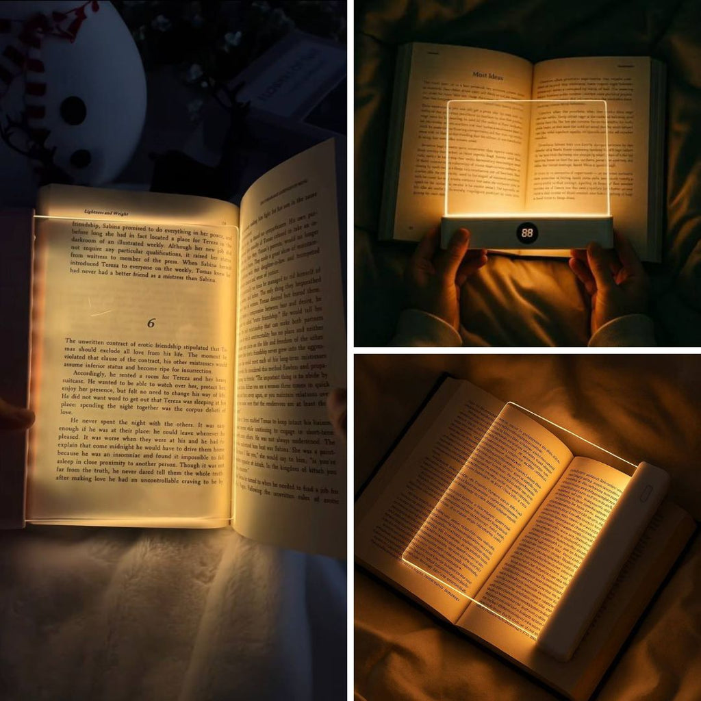 Luce di lettura LED ricaricabile  - Leggi ovunque senza disturbare chi ti sta accanto